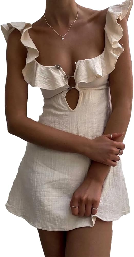 HOLIDAY/RUFFLE STRAP DRESS